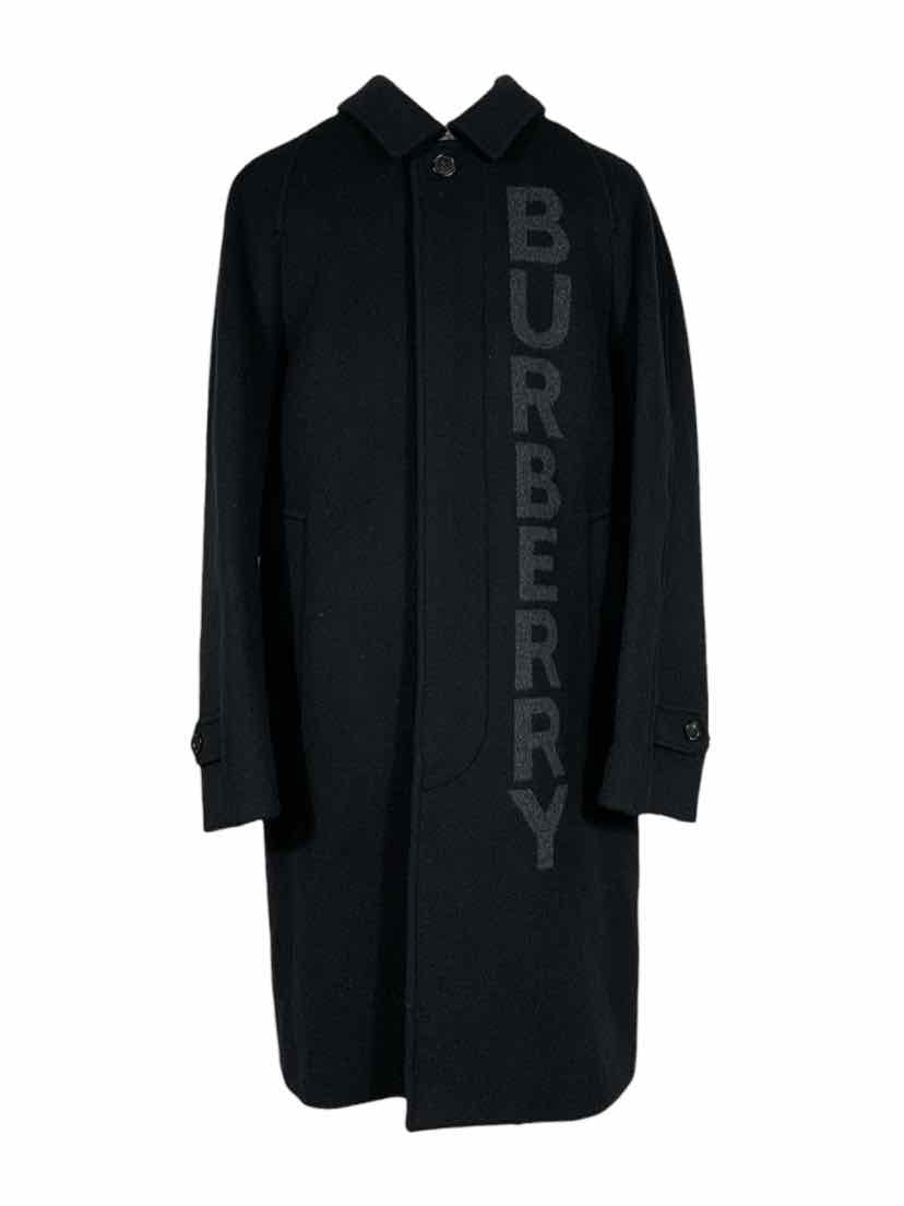 Burberry Size 46 Men's Wool & Cashmere Logo Coat