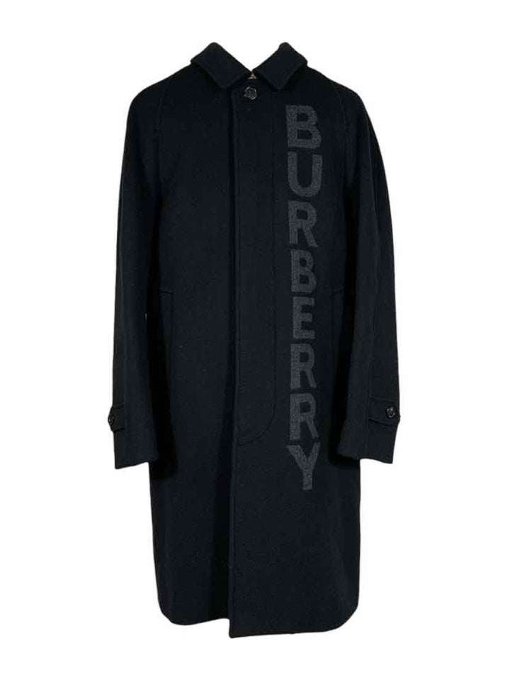 Burberry Size 46 Men's Wool & Cashmere Logo Coat
