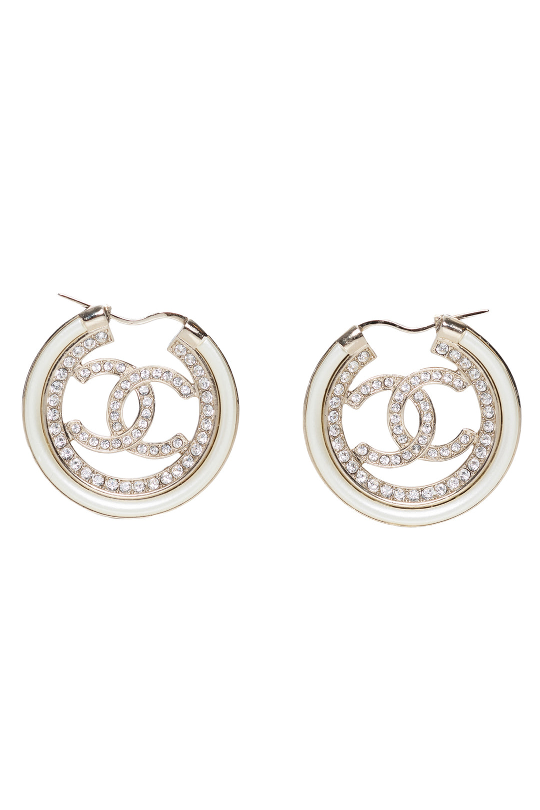 Chanel CC Hoop Earrings