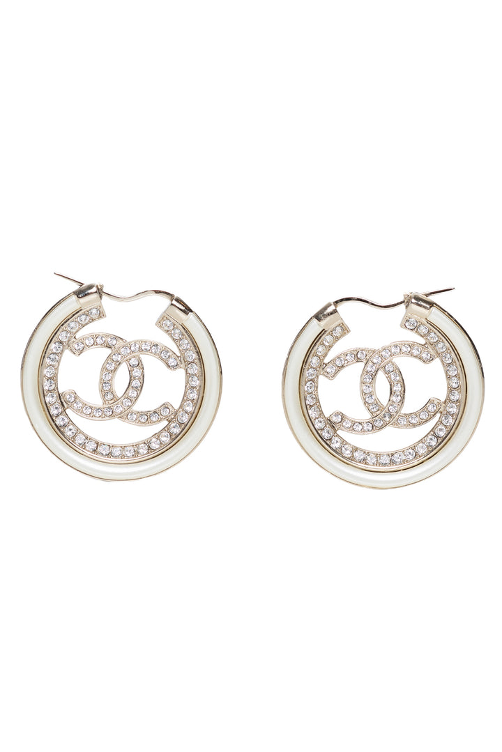 Chanel CC Hoop Earrings