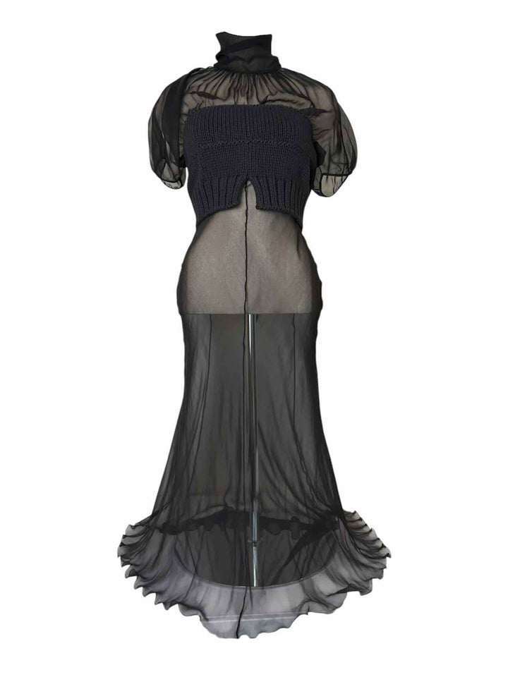No21 Size 44 Sheer Silk Blend Dress