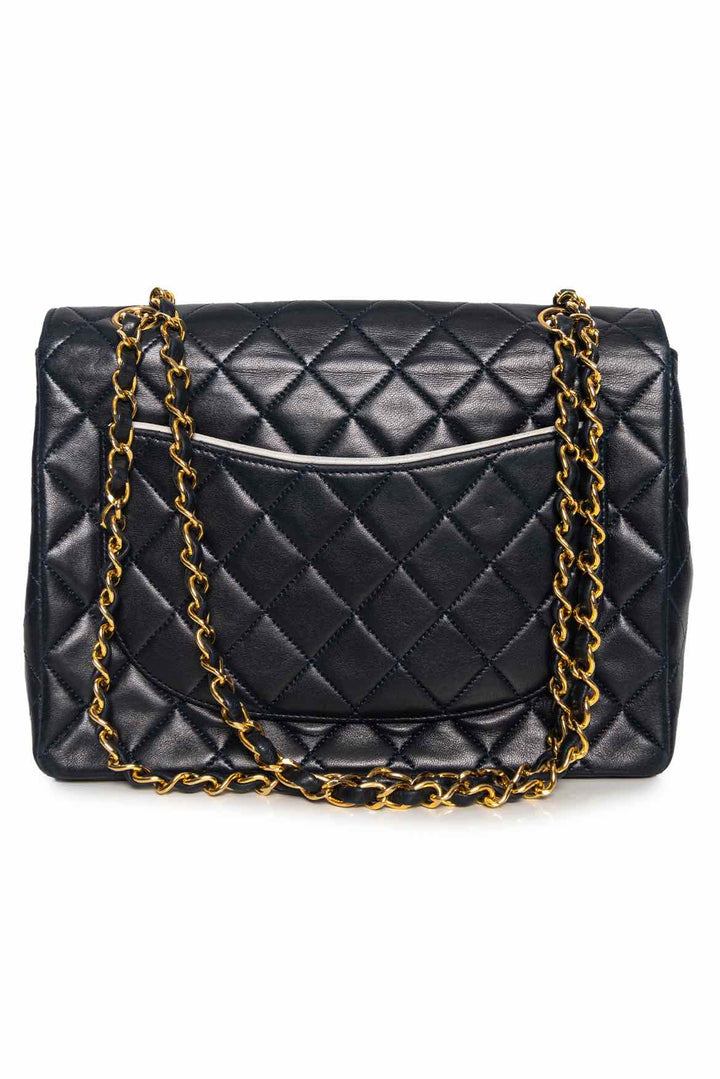 Chanel Vintage Quilted Lambskin Single Flap Shoulder Bag