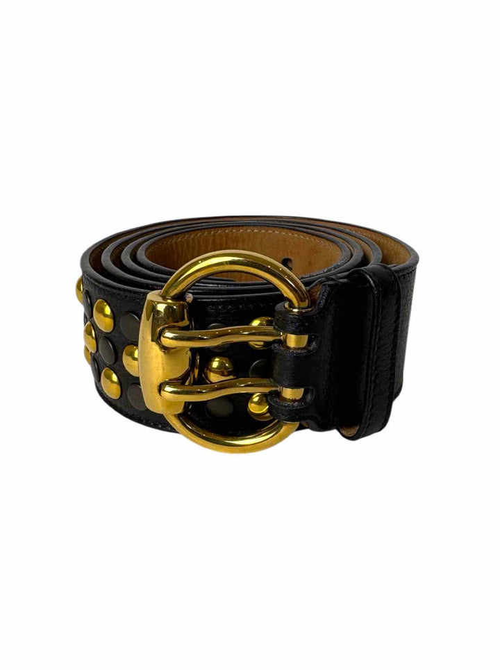 Gucci Size 38 Studded Leather Belt