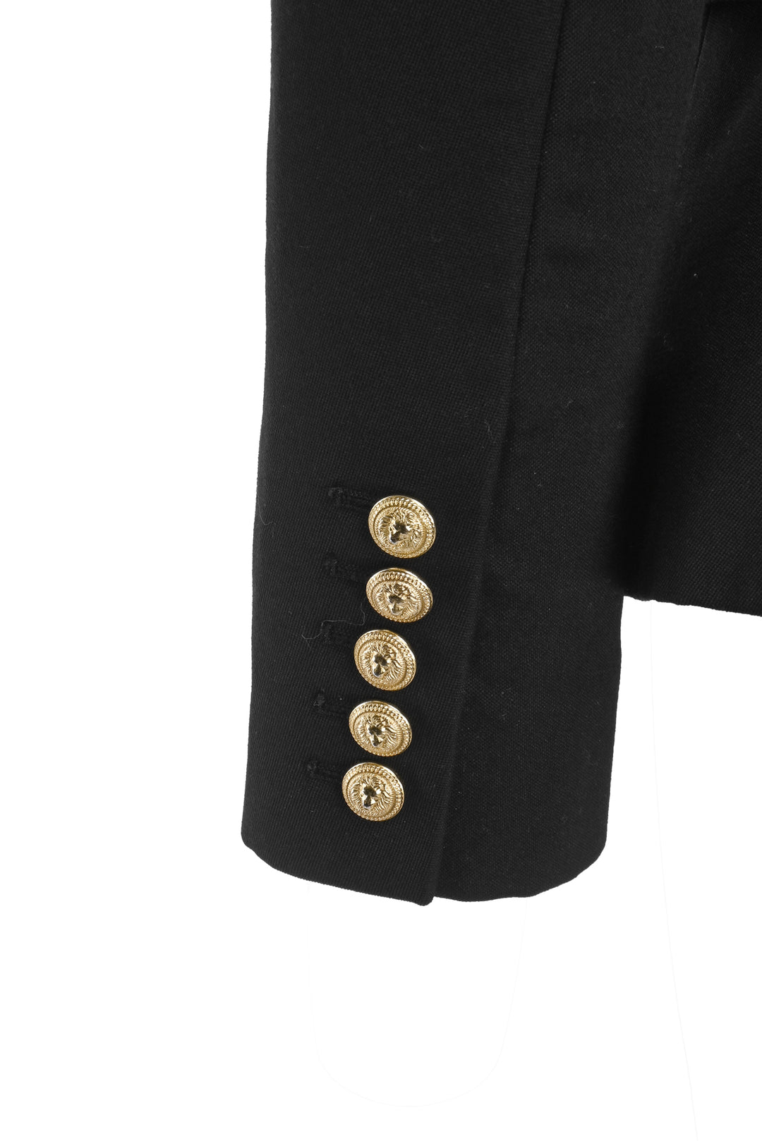 Balmain Size 36 Double Breasted Wool Blazer