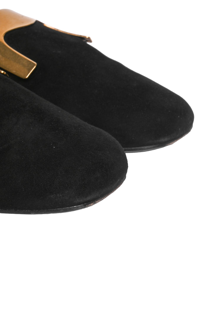 Gucci Size 38.5 Suede Alma Loafers