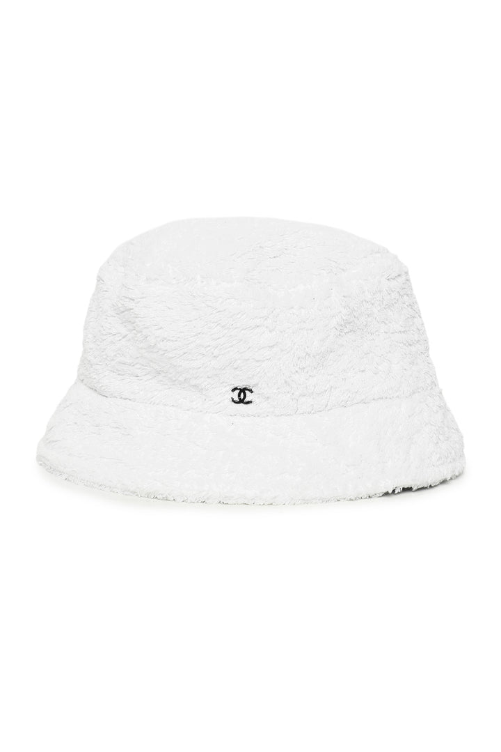 Chanel Size M Terry Cloth CC Bucket Hat