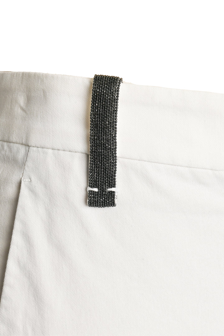Brunello Cucinelli Size 2 Monili Bead Tapered Leg Pants