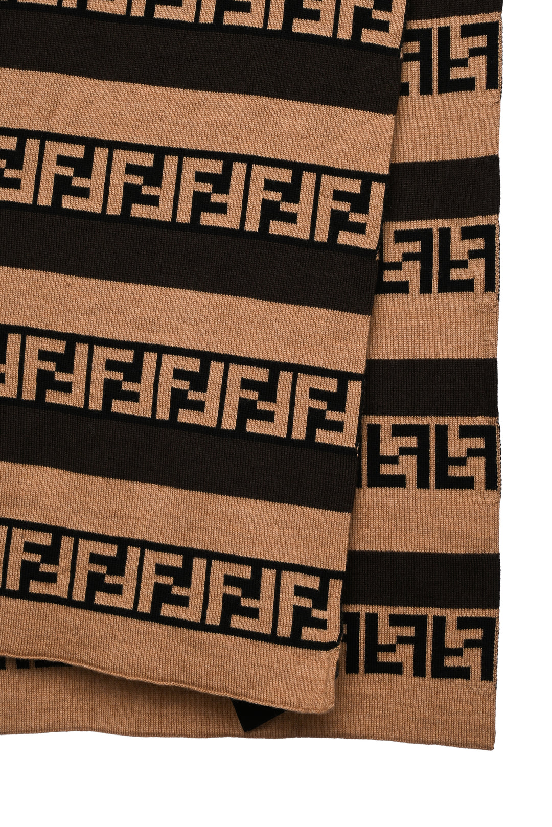 Fendi Zucca FF Striped Scarf