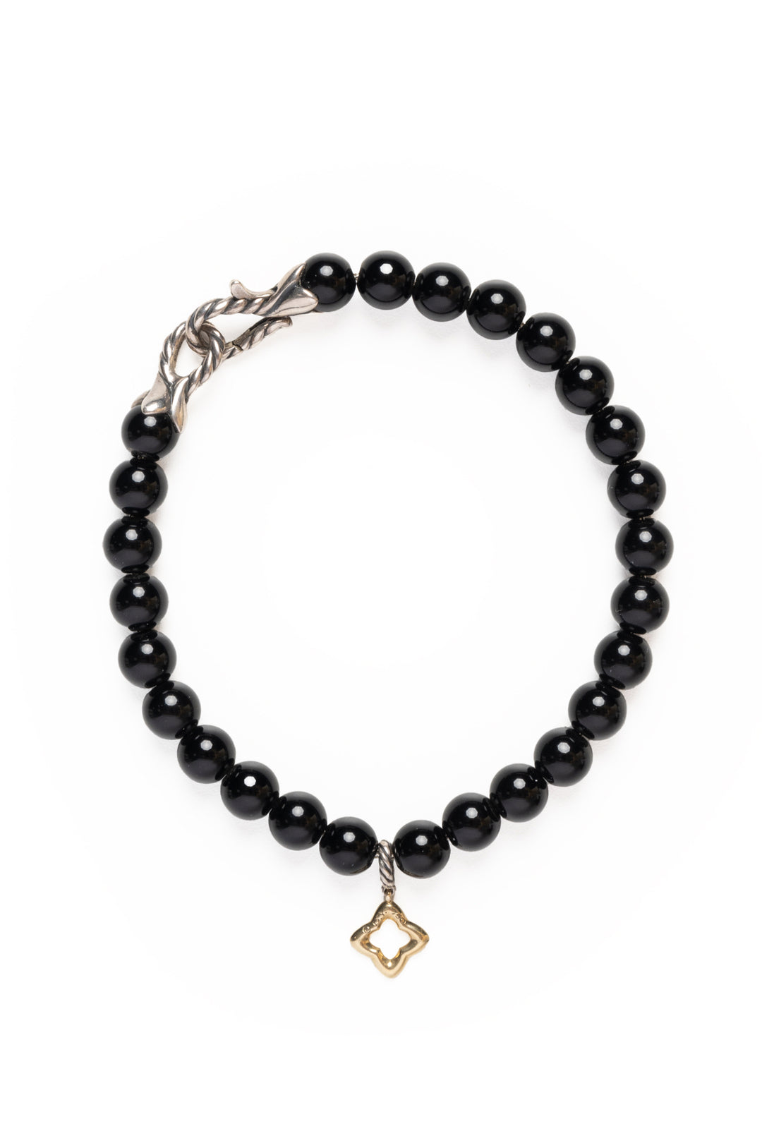 David Yurman Onyx Bead Charm Bracelet