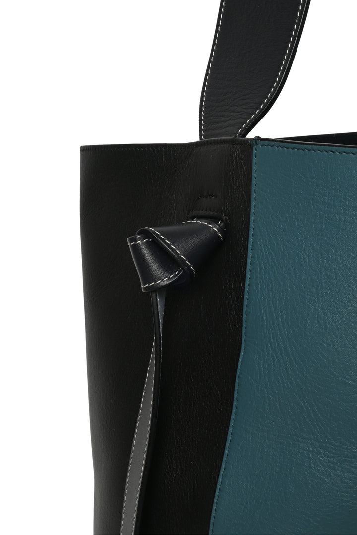 Celine Leather Twisted Cabas Tote