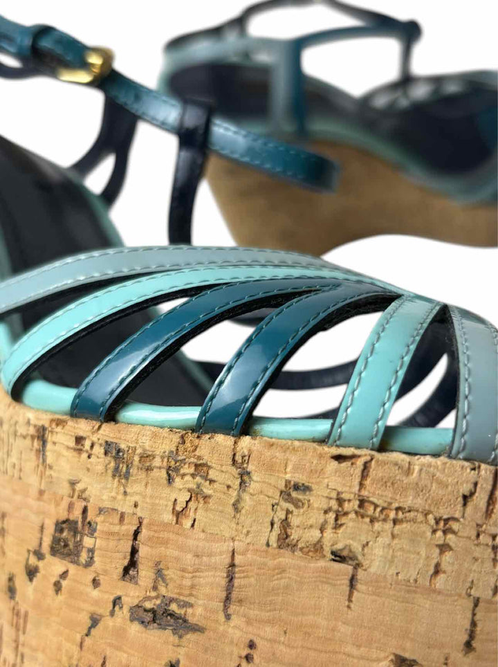Louis Vuitton Size 36.5 Summertime Cork Wedge Sandals