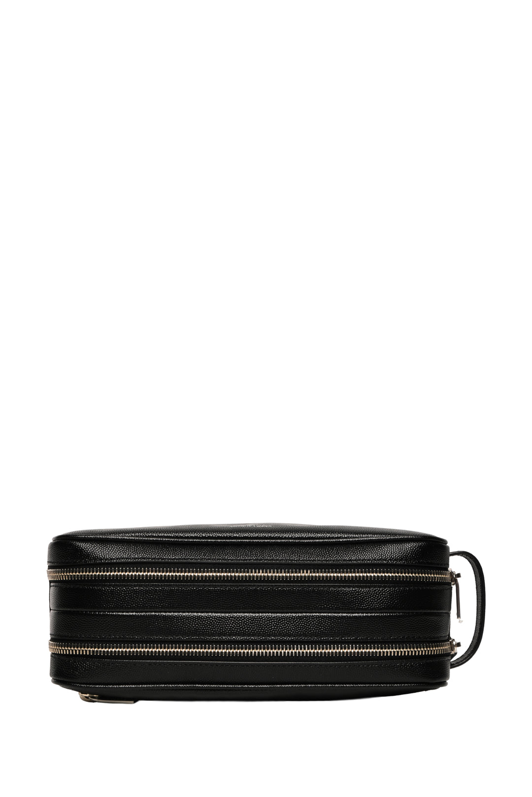 Saint Laurent Double Zip Leather Toiletry Case