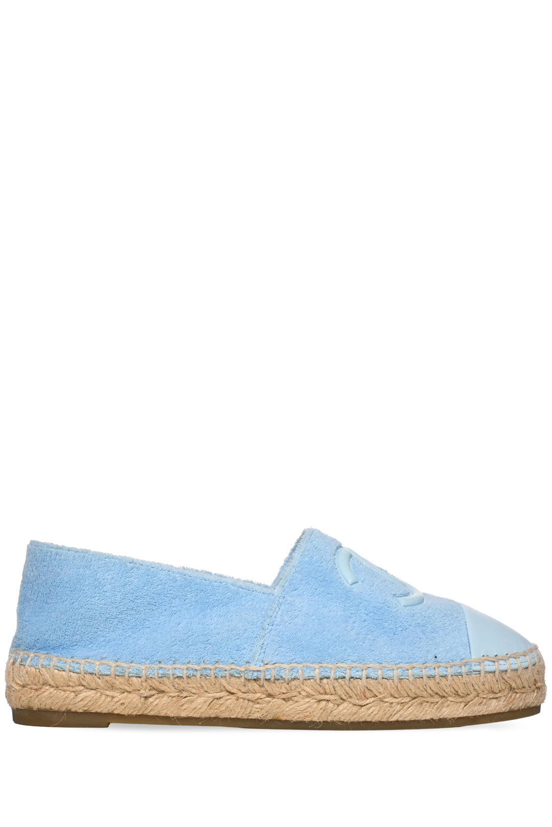Chanel Size 38 Terry Cloth CC Espadrilles