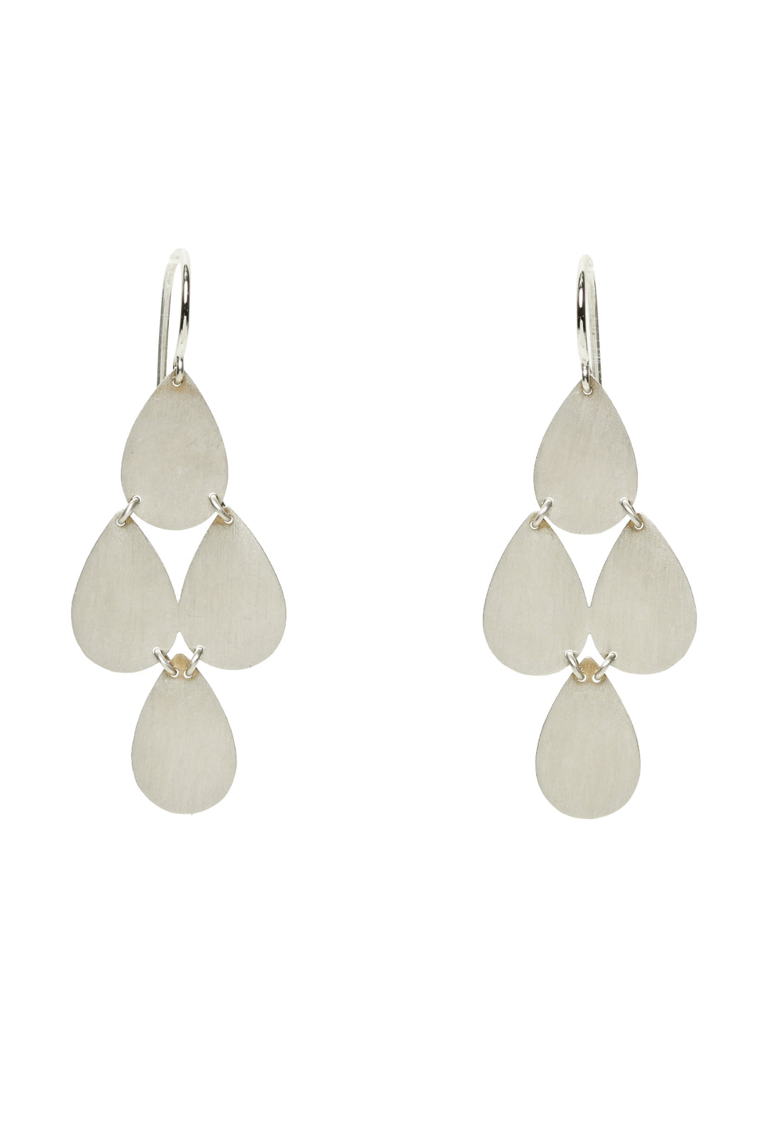 Irene Neuwirth 18K White Gold Four Drop Chandelier Earrings
