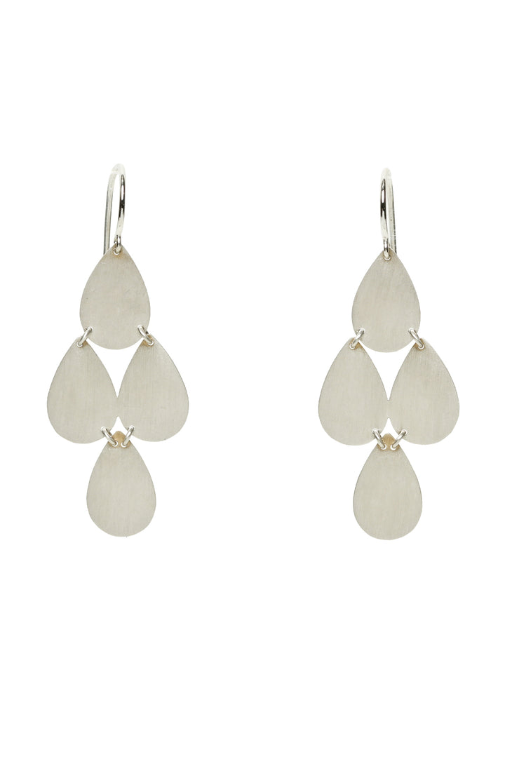 Irene Neuwirth 18K White Gold Four Drop Chandelier Earrings