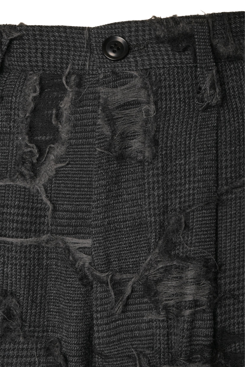 Y's Size 2 Distressed Plaid Wool Pants