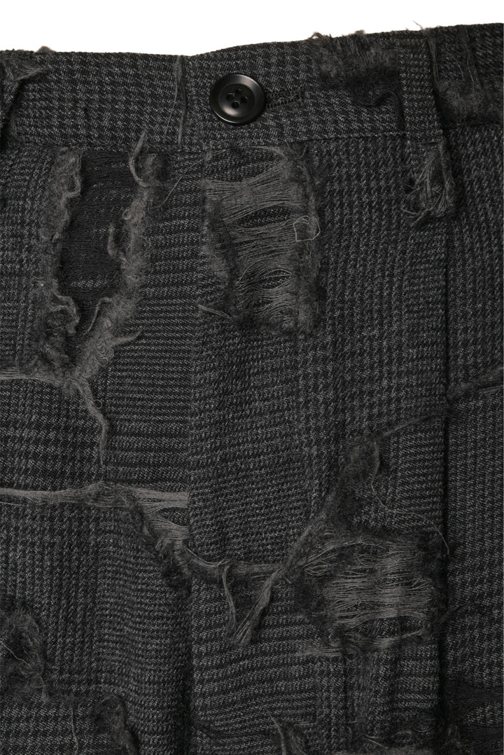 Y's Size 2 Distressed Plaid Wool Pants