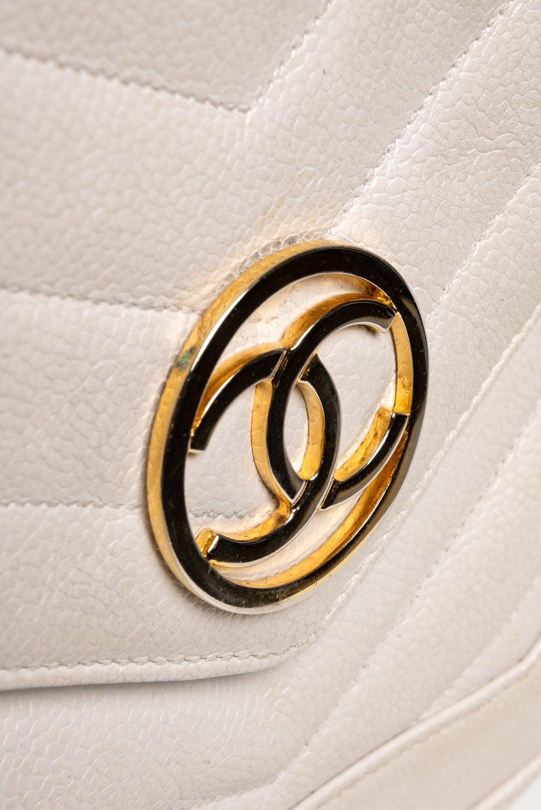 Chanel Vintage Chevron Mini Flap Shoulder Bag