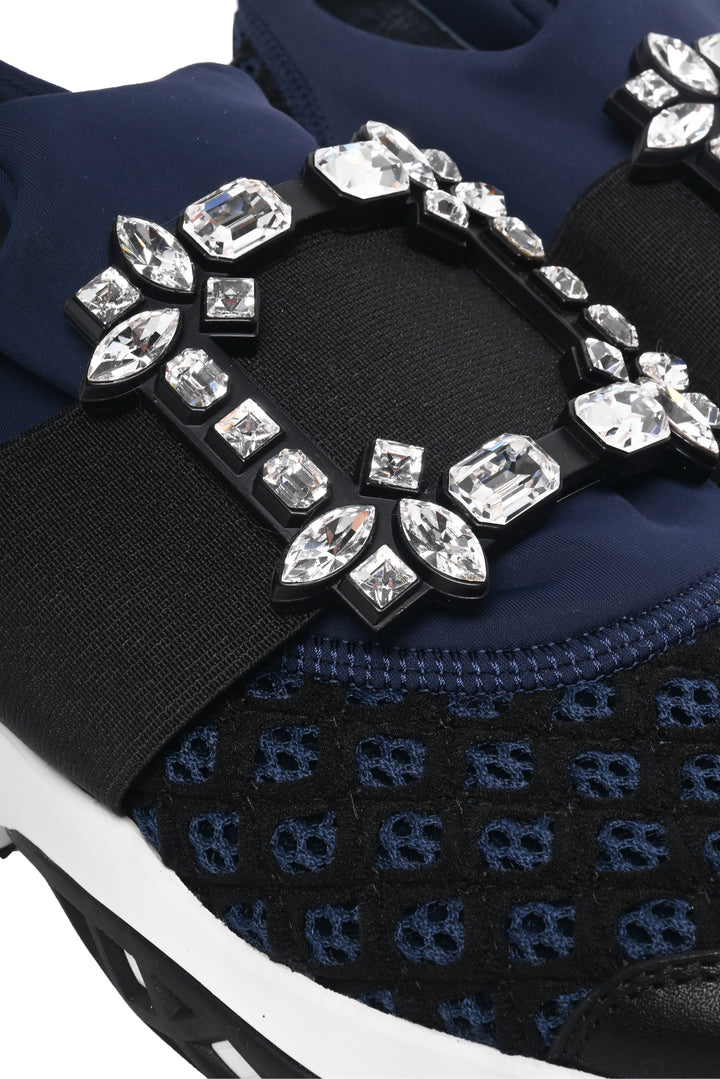 Roger Vivier Size 37 Viv Run Strass Buckle Sneakers