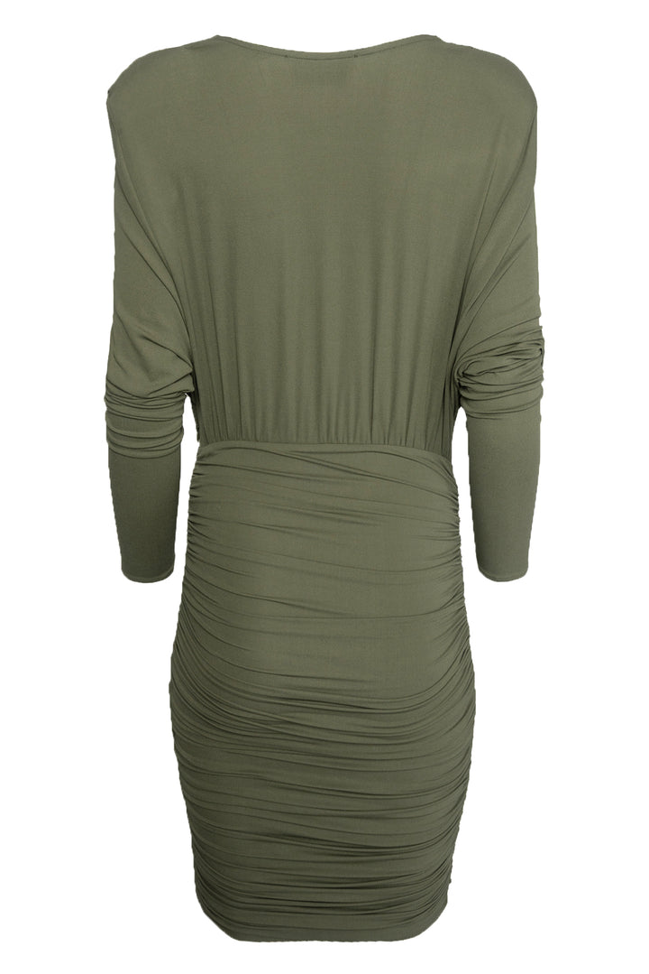 Alexandre Vauthier Size 40 Ruched Cowl Neck Dress