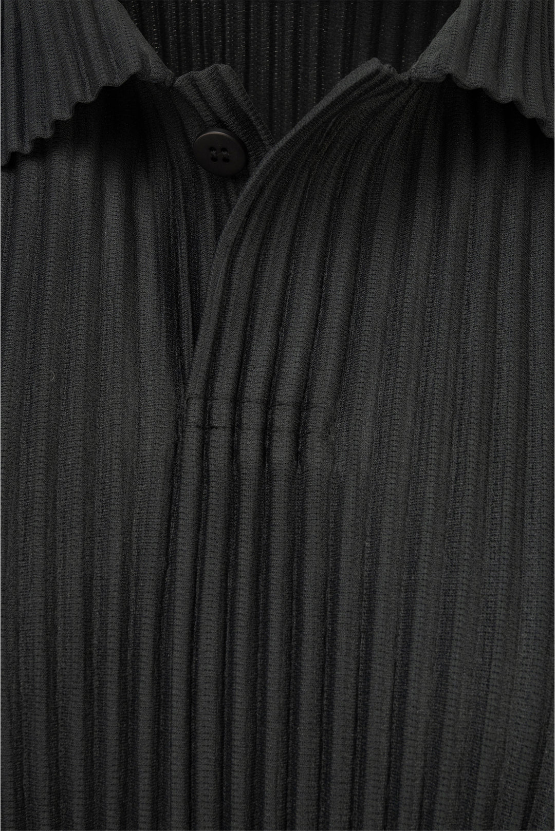 Issey Miyake Size 3 Men's Pleated Shirt Long Sleeve Polo