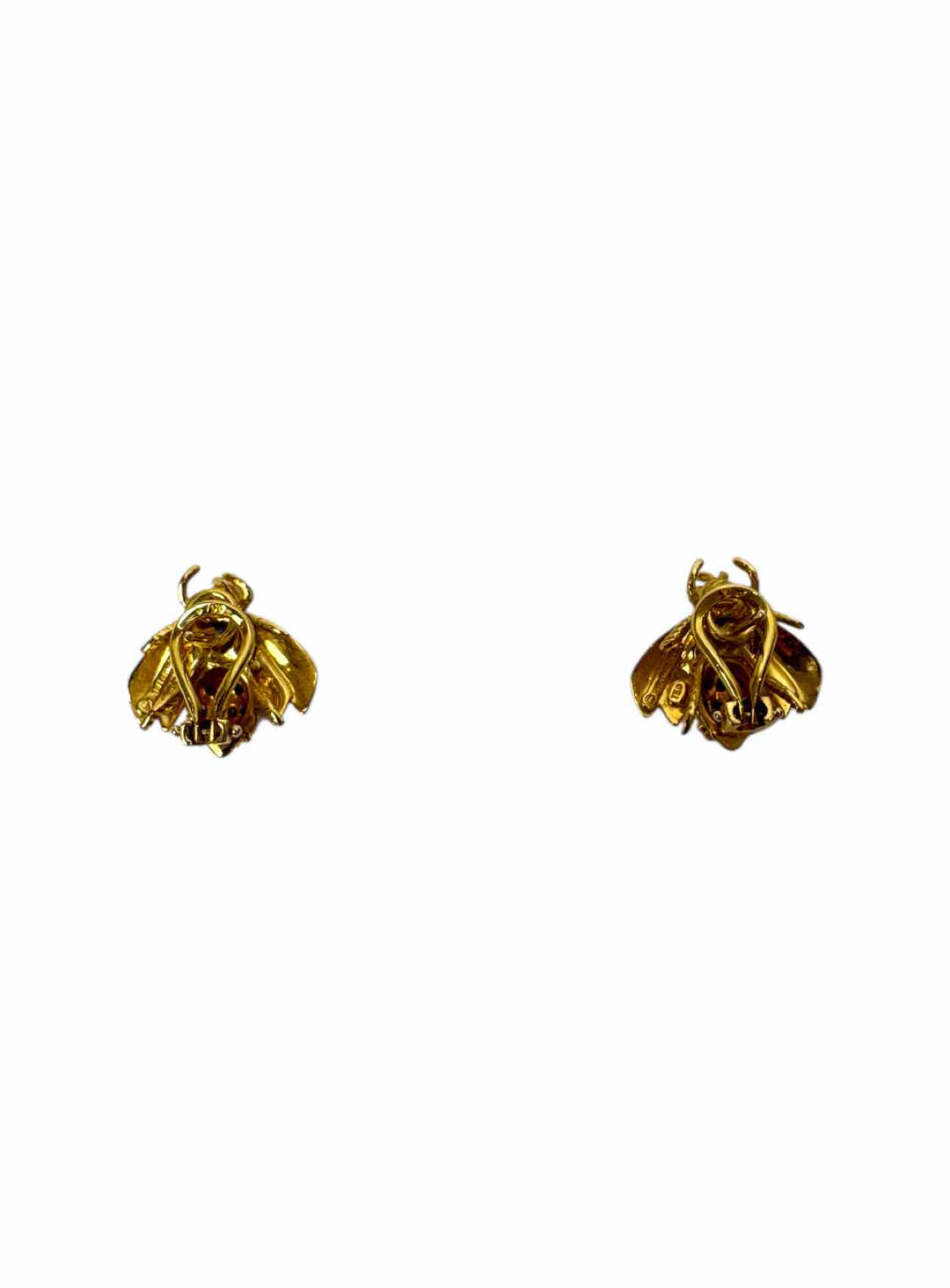 Tiffany & Co 18KT Gold Sapphire, Ruby & Diamond Bee Earrings