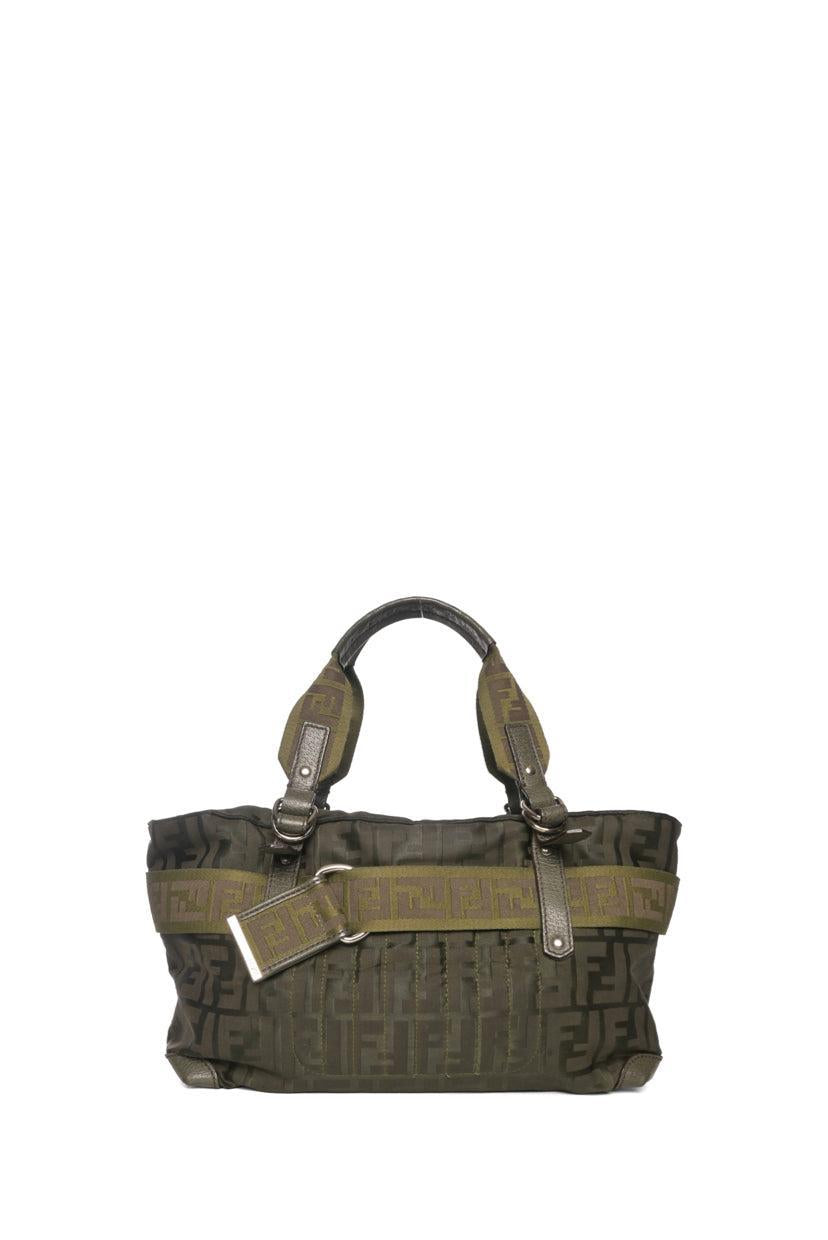 Fendi Zucca Nylon Zip Code Tote