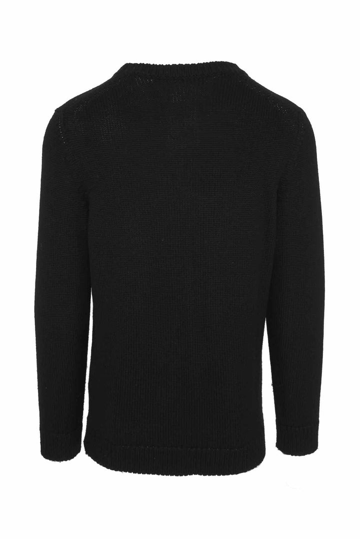 Fendi Size 44 Men's Logo Intarsia Wool Sweater