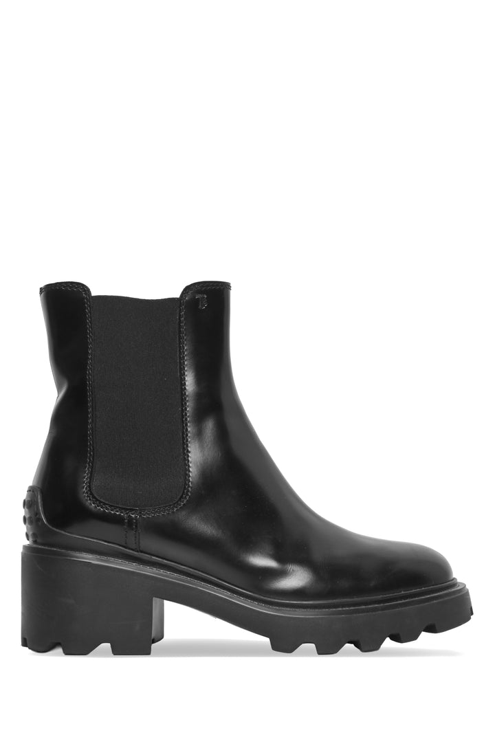 Tod's Size 37.5 Patent Leather Chelsea Ankle Boots