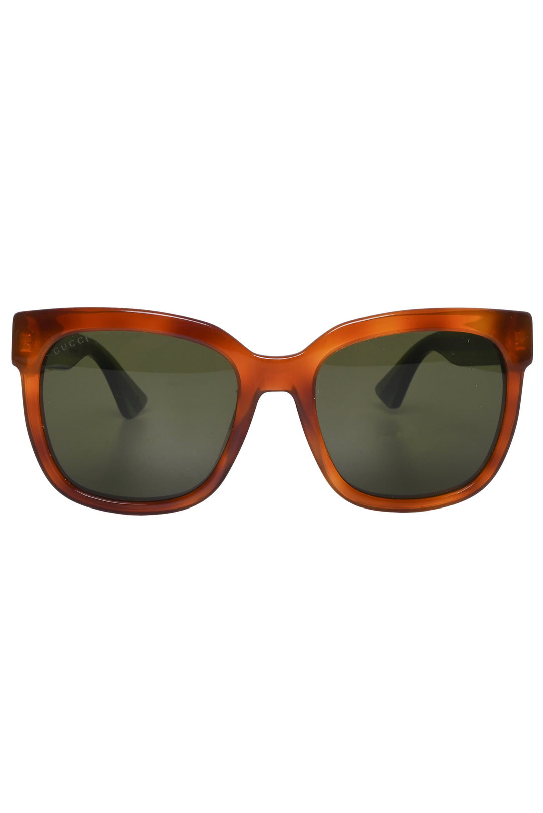 Gucci Tortoiseshell & Glitter Web Oversized Sunglasses
