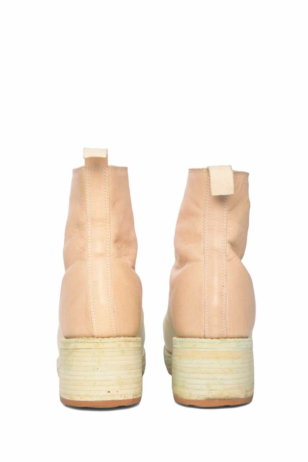 GUIDI Size 36 Special Edition Ombre Leather Front Zip Ankle Boots