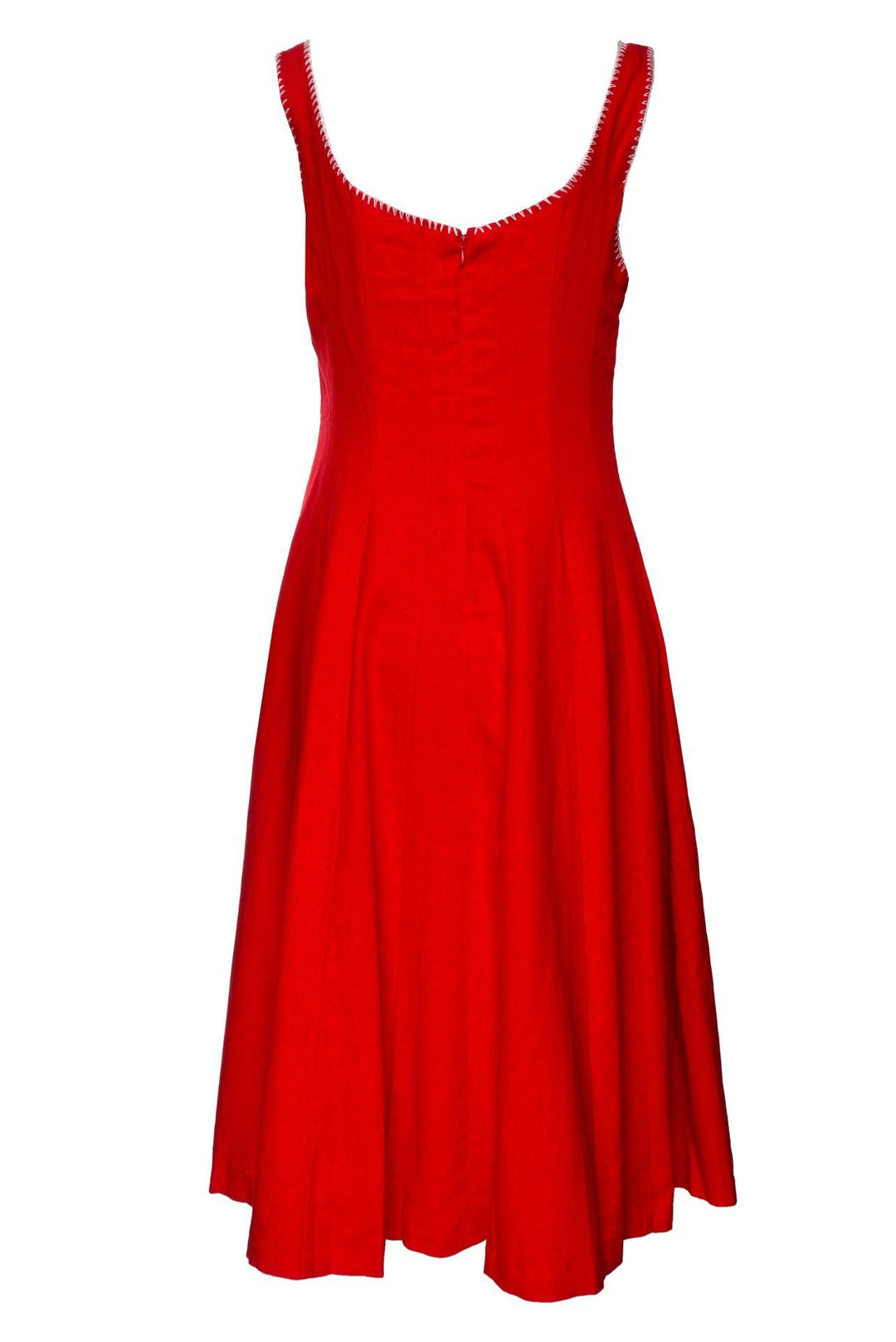 Caroline Constas Size 8 Whipstitch Midi Dress
