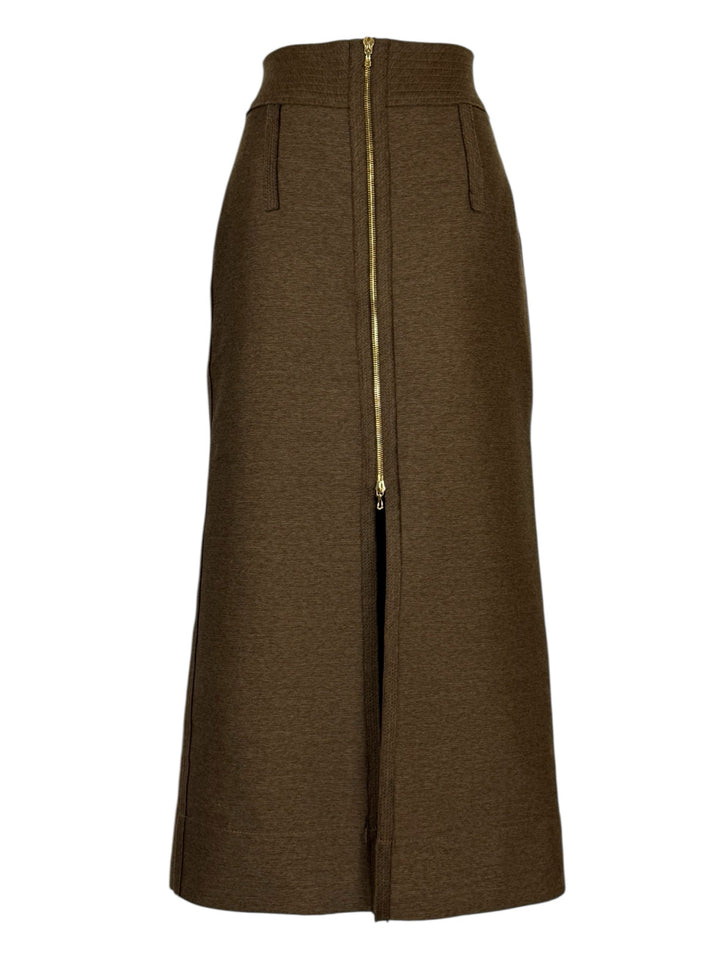 Lanvin Size 36 Zipper Detail Pencil Skirt