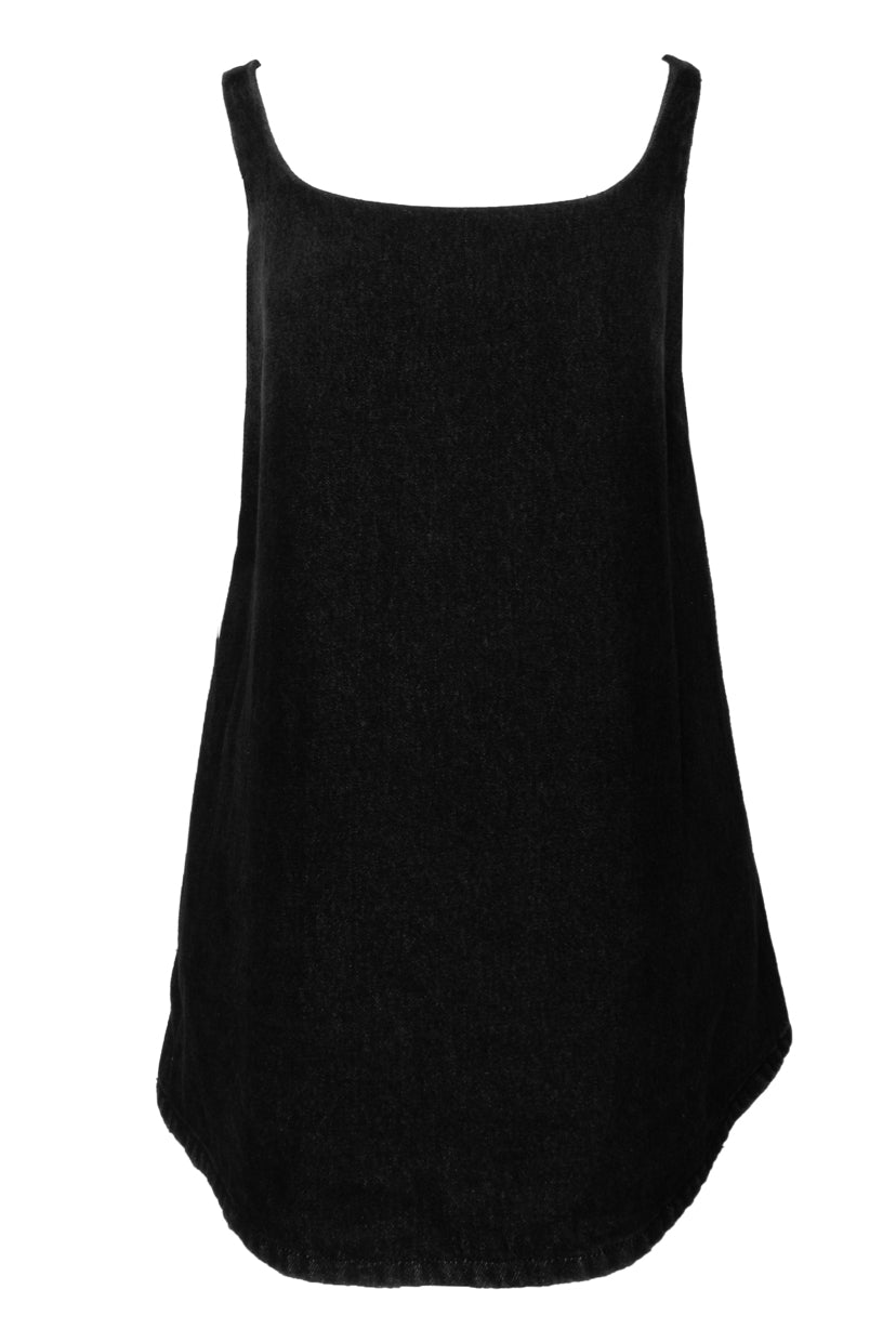 Prada Size 36 2022 Triangle Logo A-Line Denim Mini Dress