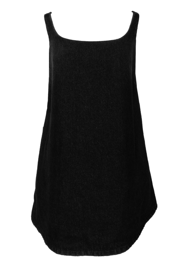 Prada Size 36 2022 Triangle Logo A-Line Denim Mini Dress