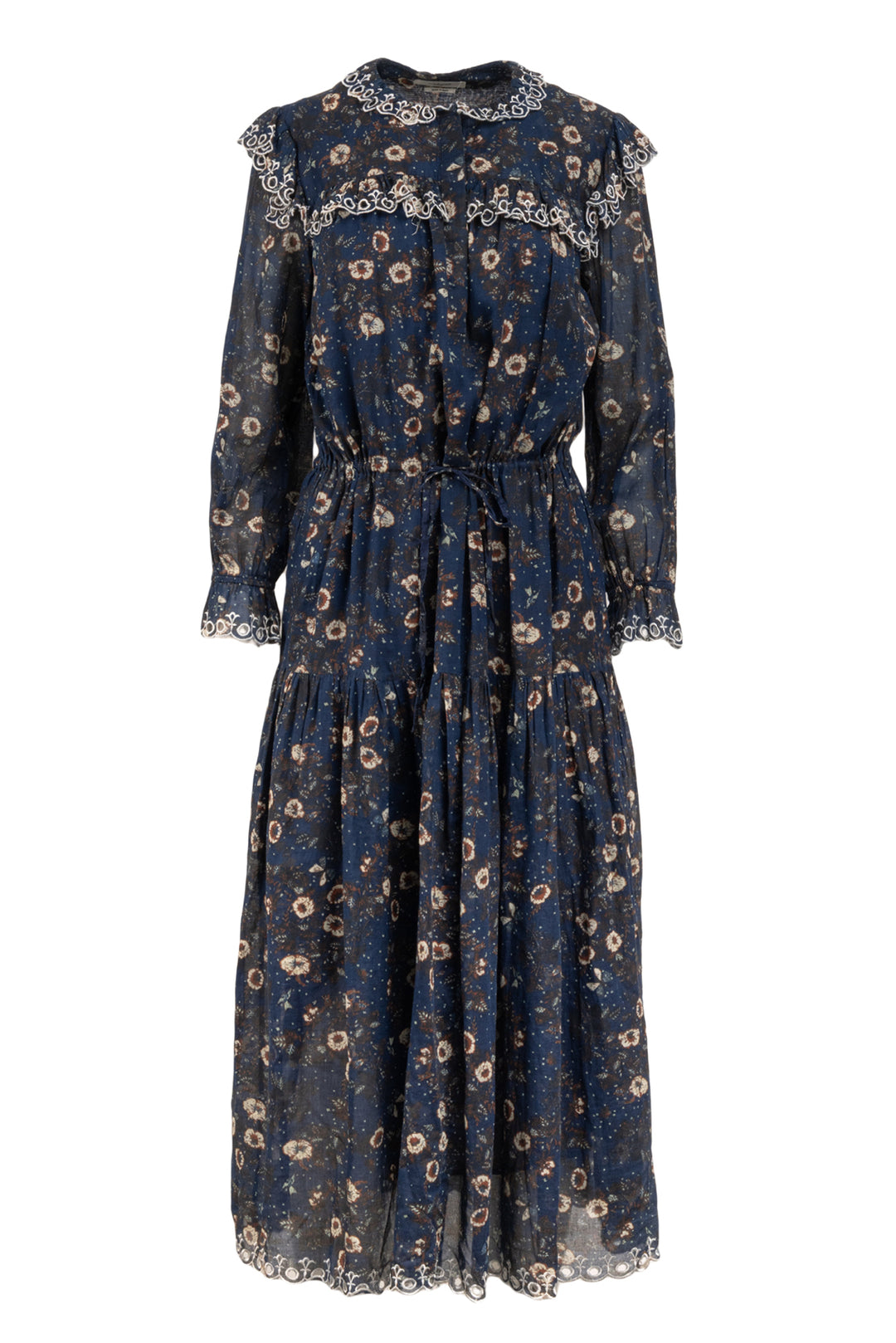 Isabel Marant Etoile Size 36 Eyelet Trim Maxi Dress