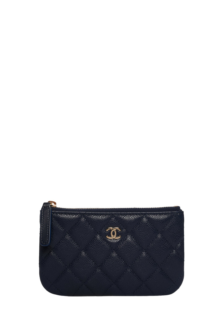 Chanel Caviar Classic Mini Zip Pouch Wallet