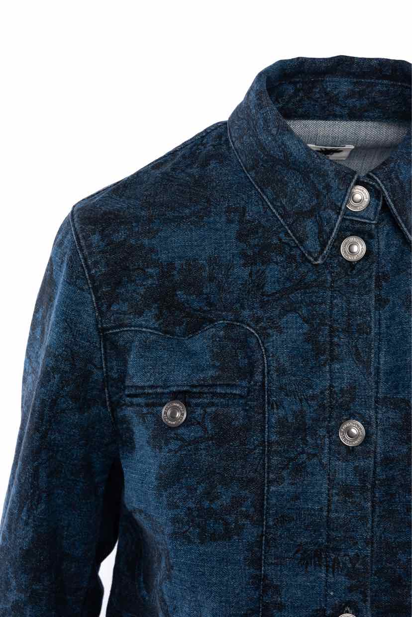 Christian Dior Size 2 2019 Printed Denim Jacket