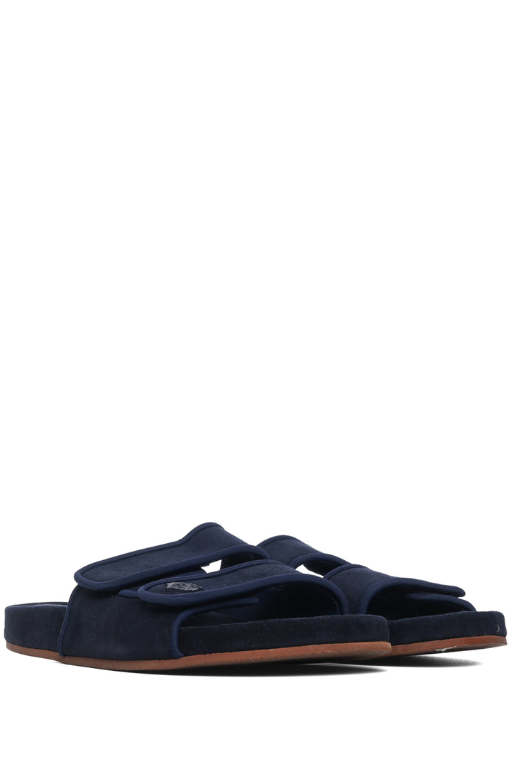 Loro Piana Size 36 Waikiki Suede Double Grip Sandals