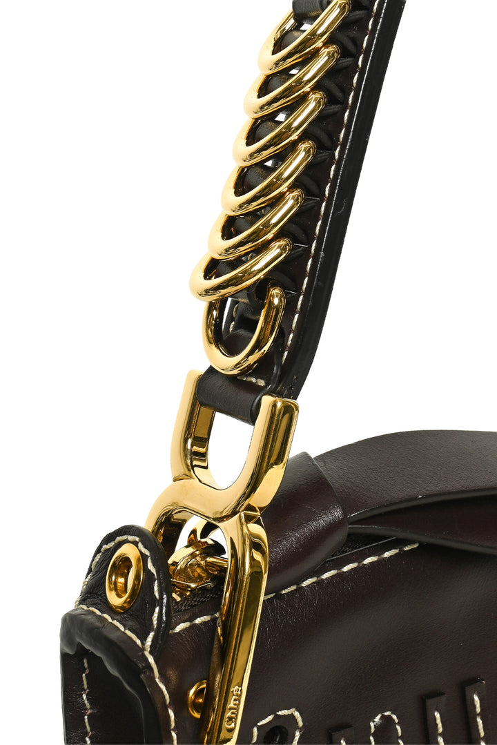 Chloe Small Leather Marcie Saddle Shoulder Bag