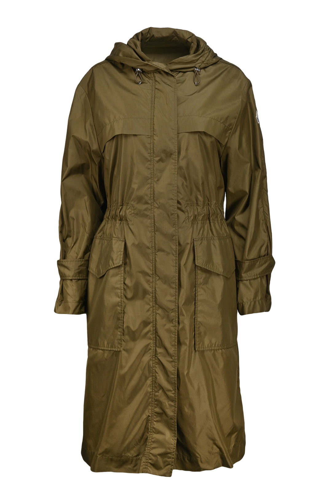 Moncler Size 2 Hiengu Hooded Nylon Coat