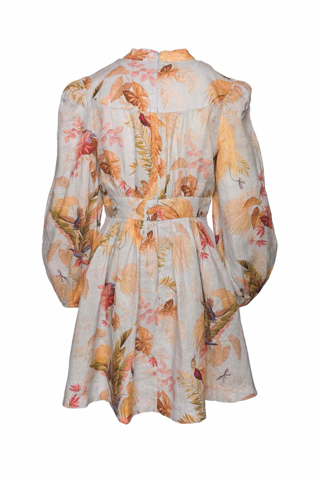 Zimmermann Size 2 Ascension Linen Mini Floral Dress