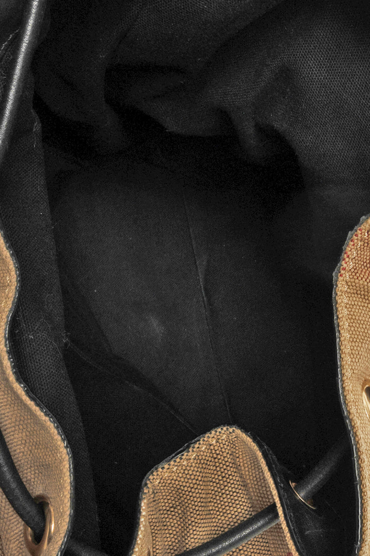 Burberry  Medium Canvas Bucket Backpack