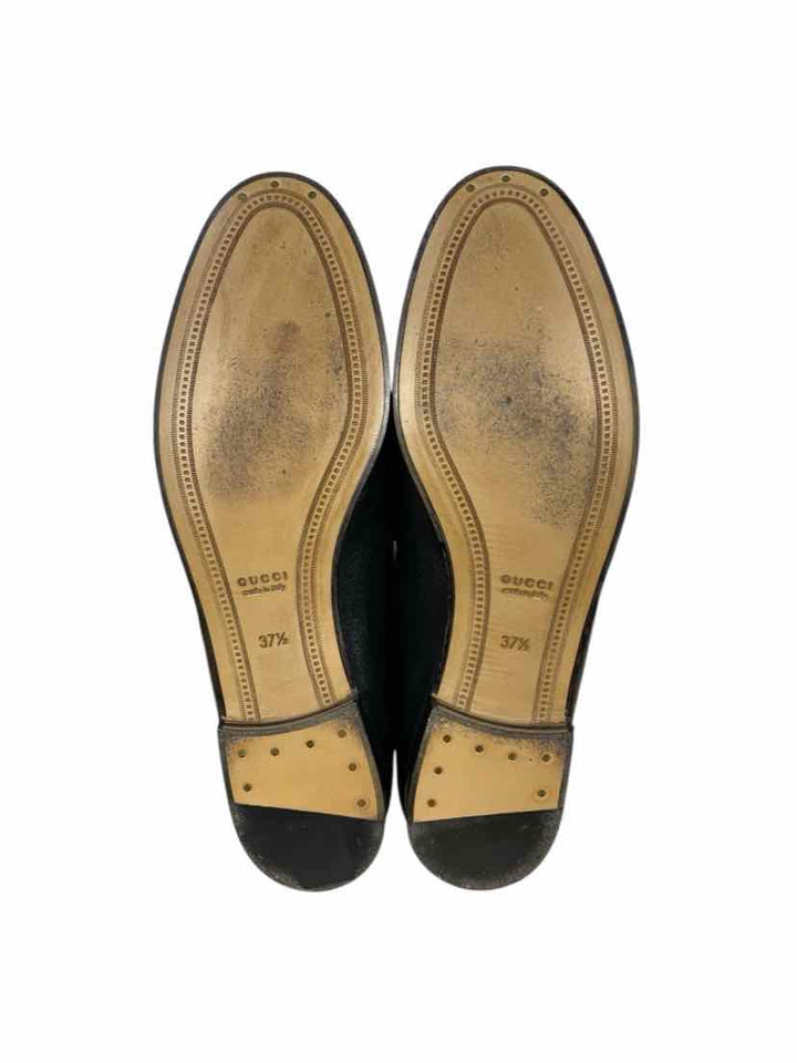 Gucci Size 37.5 Leather Loafers