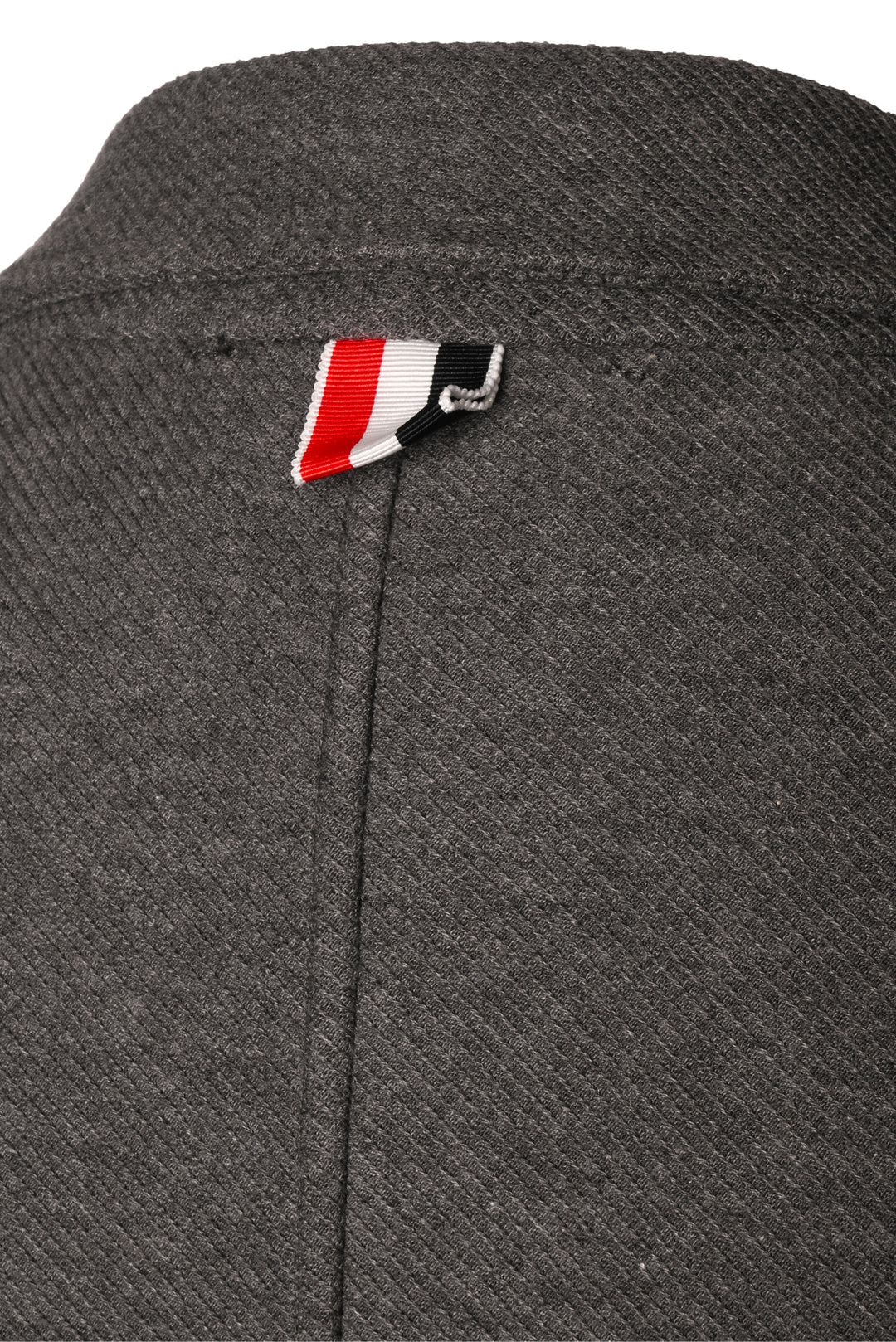 Thom Browne Size 1 4 Bar Heather Cotton Knit Coat