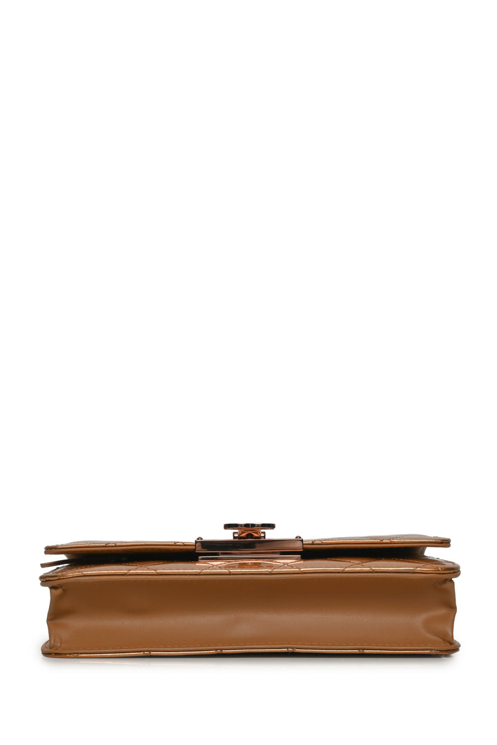 Chanel 2016-17 Enamel Coco Lock Wallet on Chain