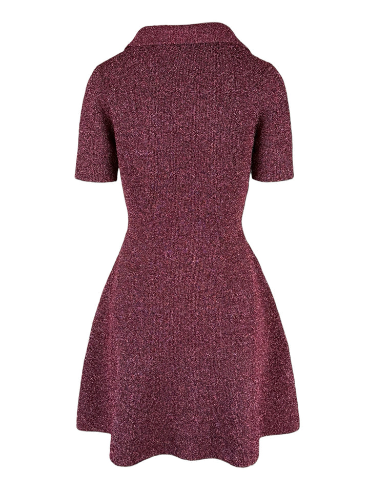 Ganni Size S Sparkle Doubleface Mini Dress