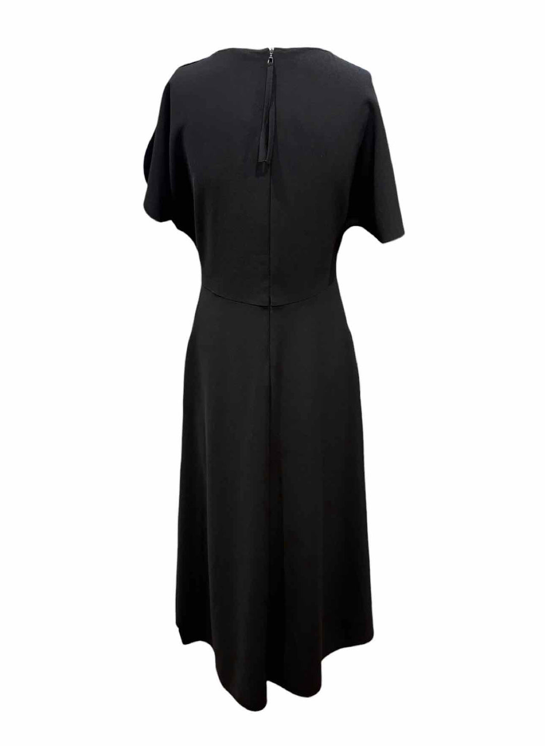 Luisa Cerano Size 36 Black Full Length Poly Dress