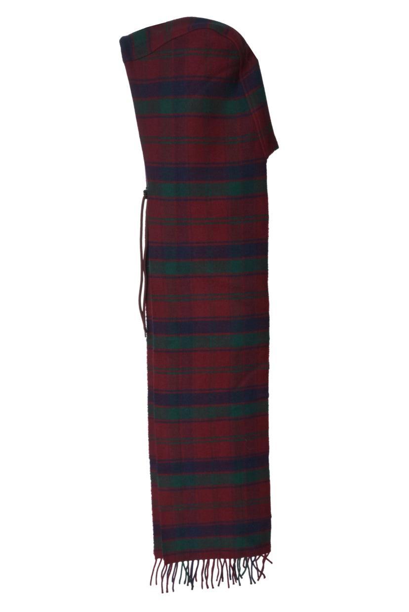 Balenciaga Check Hooded Scarf