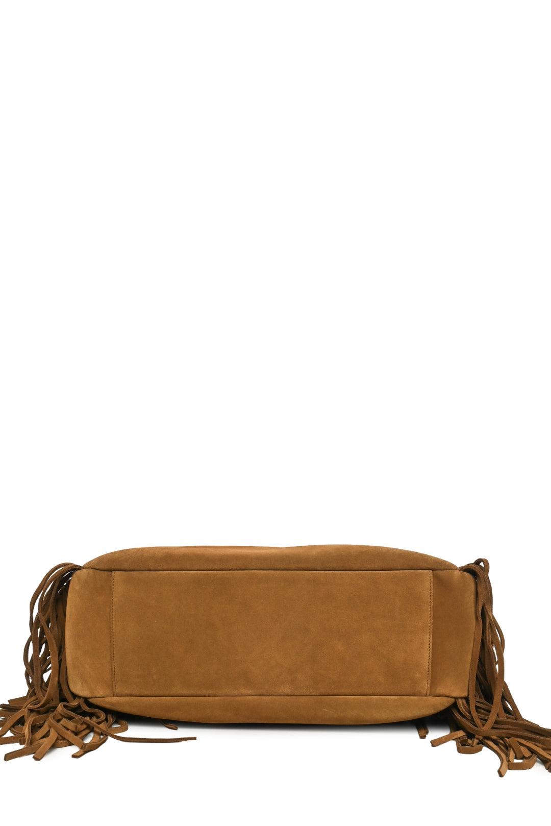 Saint Laurent 2016 Suede Monogram Fringe Large Shopping Tote